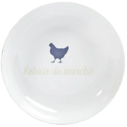 Assiette creuse en porcelaine blanche^Gifi Online