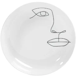 Assiette creuse en porcelaine blanche^Gifi