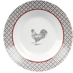 Assiette creuse esprit campagne design poule ø21 cm^Gifi Online