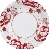 Assiette creuse Luminarc blanc décor rouge Alcove vintage^Gifi Clearance