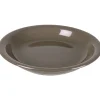 Assiette creuse ronde taupe^Gifi Hot