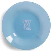Assiette creuse verre coloré avec message Ø23cm - 3 modèles^Gifi Online