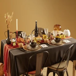 Assiette creuse verre transparent liseré noir Ø23cm^Gifi New