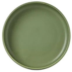 Assiette de dégustation creuse ronde verte^Gifi Online