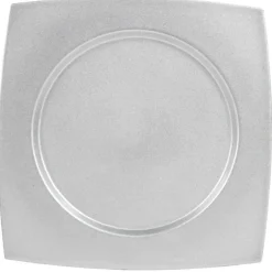 Assiette de présentation argentée^Gifi Best