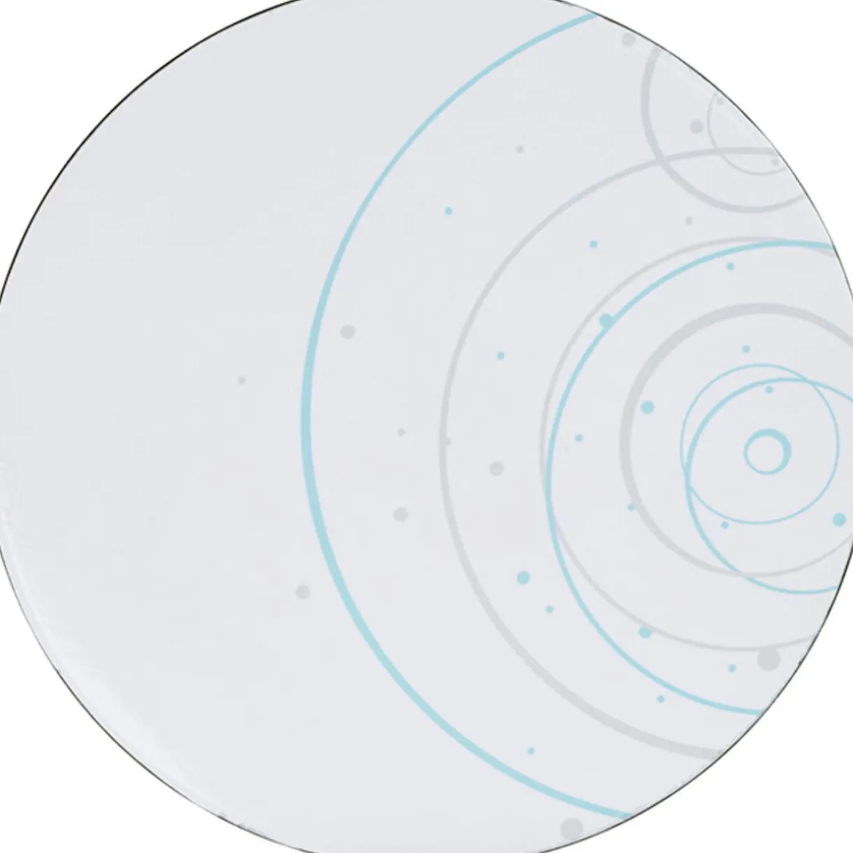 Assiette de présentation design cercles et ronds^Gifi New