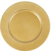 Assiette de présentation ronde dorée^Gifi Outlet