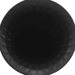 Assiette dessert noire à reliefs^Gifi Online