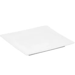 Assiette plate blanche carrée^Gifi Online