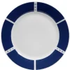 Assiette plate blanche décor aile bleu^Gifi Discount