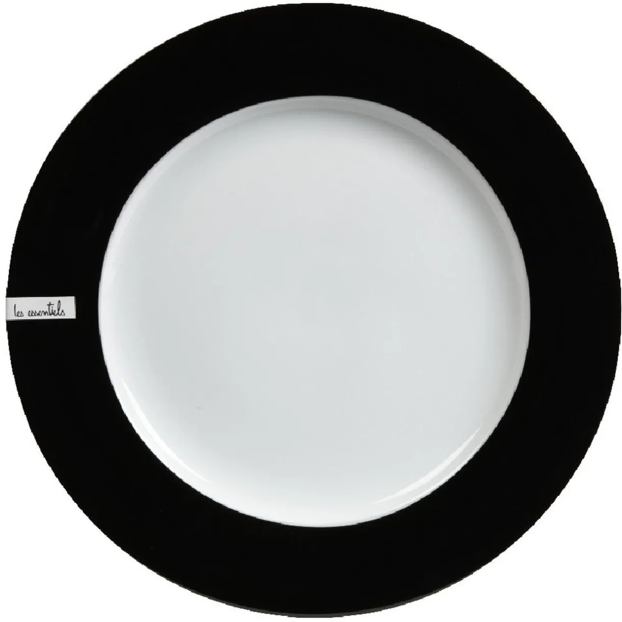 Assiette plate blanche et noire^Gifi Hot