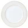 Assiette plate blanche motifs dorés^Gifi New