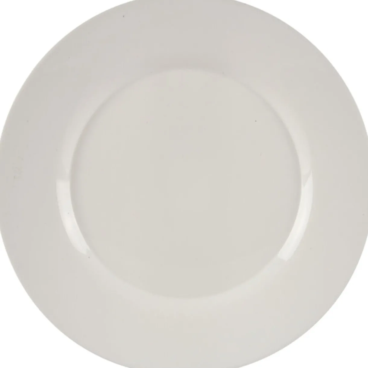 Assiette plate blanche opale^Gifi Hot