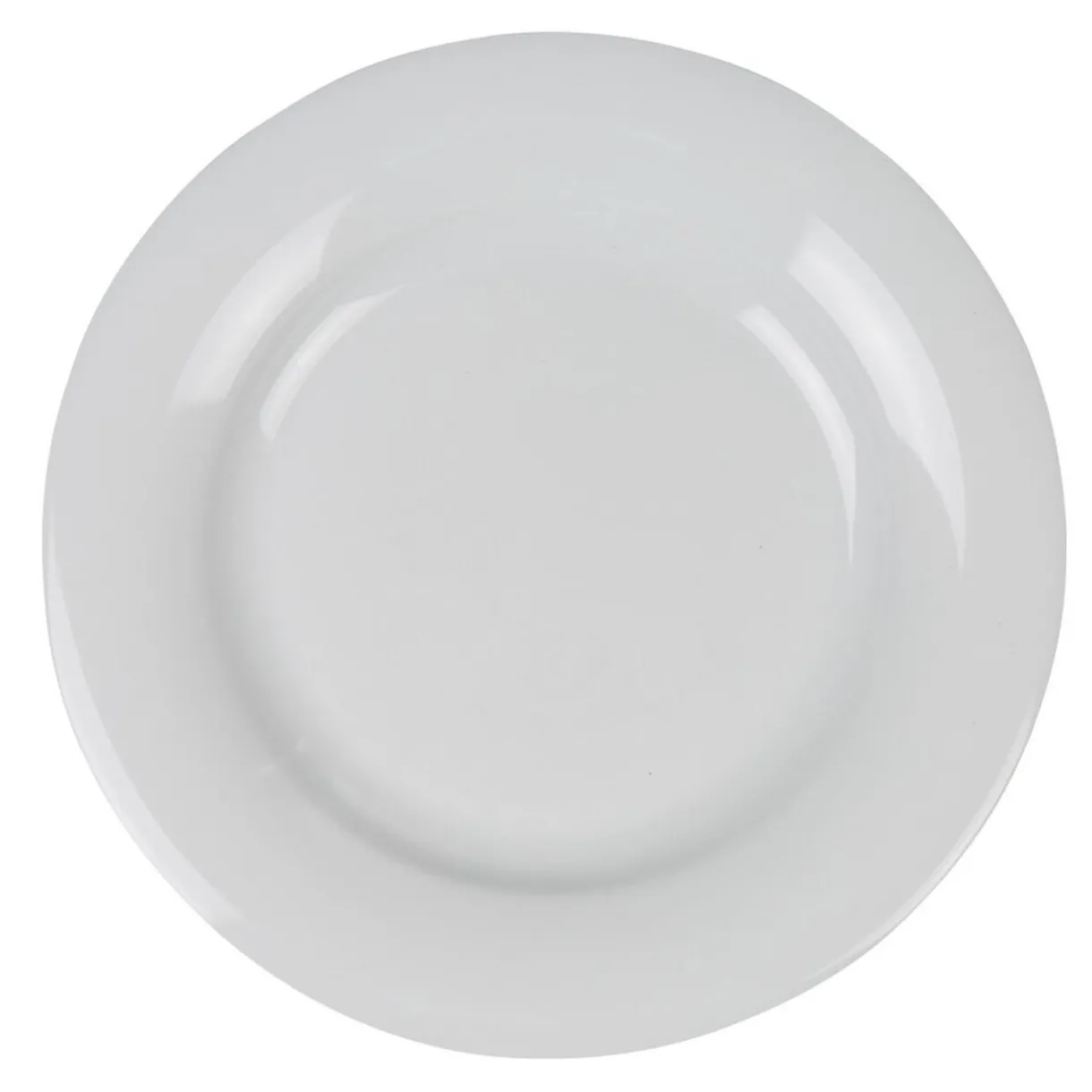 Assiette plate blanche ronde Enzo^Gifi Outlet