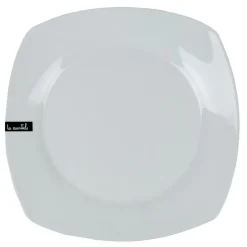 Assiette plate carrée blanche Les essentiels^Gifi Clearance