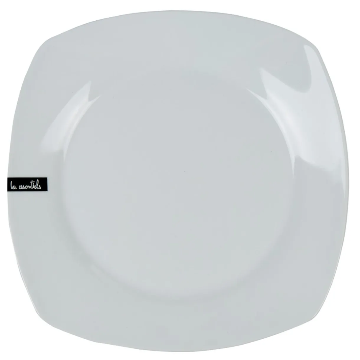 Assiette plate carrée blanche Les essentiels^Gifi Clearance