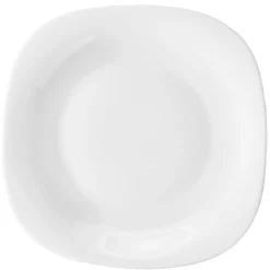 Assiette plate carrée blanche^Gifi Outlet