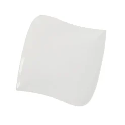Assiette plate carrée blanche^Gifi Online