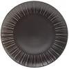 Assiette plate en céramique noir Ø27cm^Gifi Discount