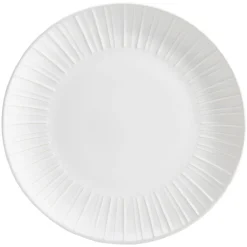 Assiette plate en céramique blanc Ø27cm^Gifi Discount