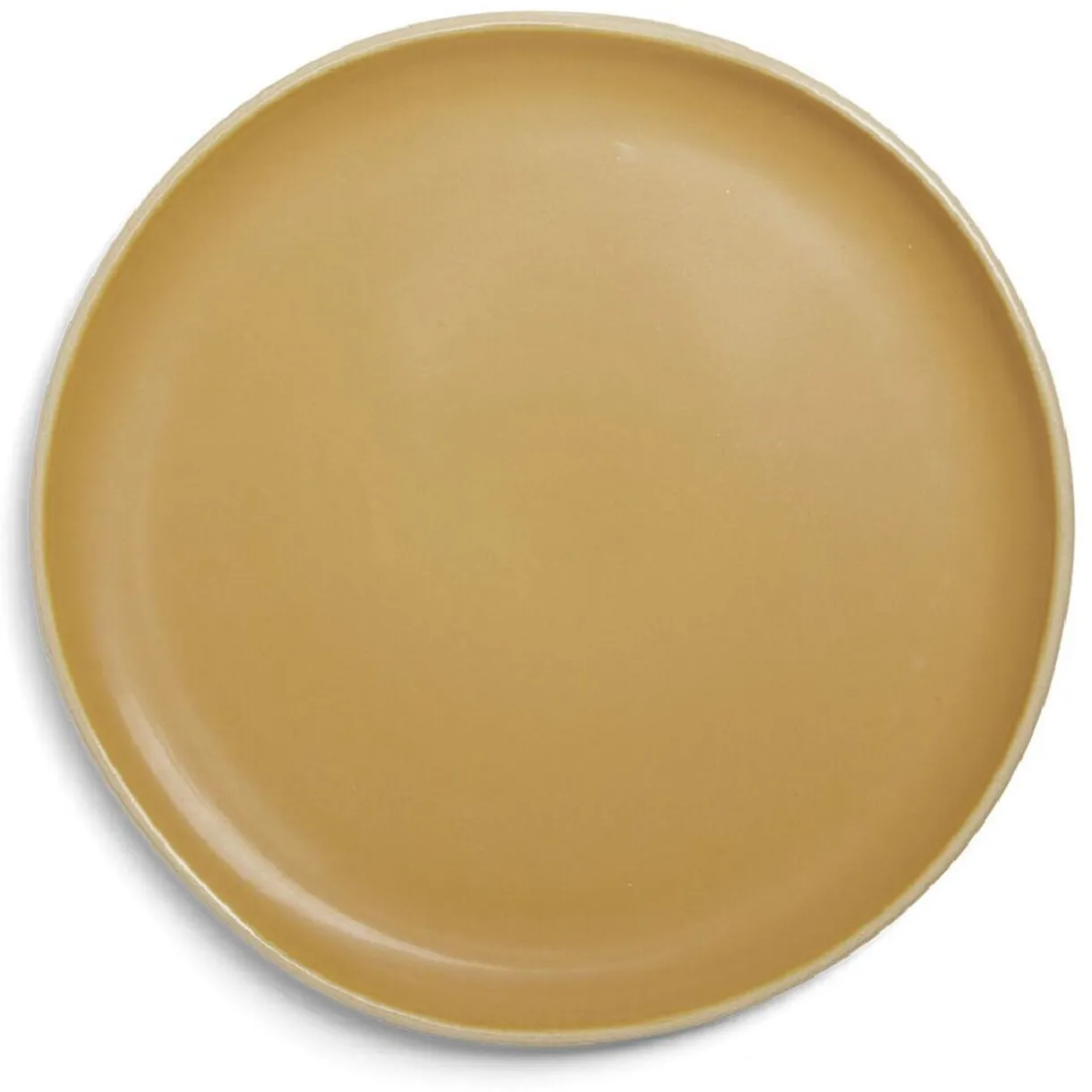 Assiette plate en faïence jaune Ø27xH1,7cm^Gifi Online