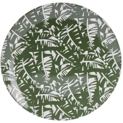 Assiette plate en porcelaine décor exotique Ø16 cm^Gifi Clearance