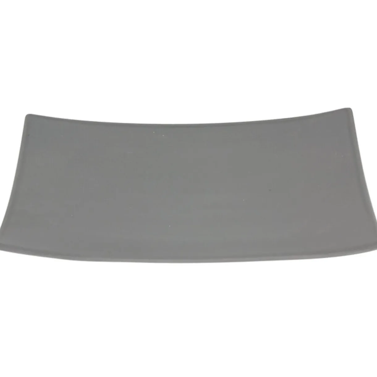 Assiette plate grise recourbée^Gifi New