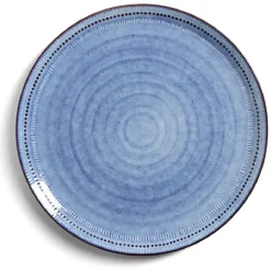 Assiette plate grès bleu Ø27,5cm^Gifi Online