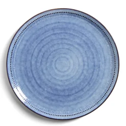 Assiette plate grès bleu Ø27,5cm^Gifi Online