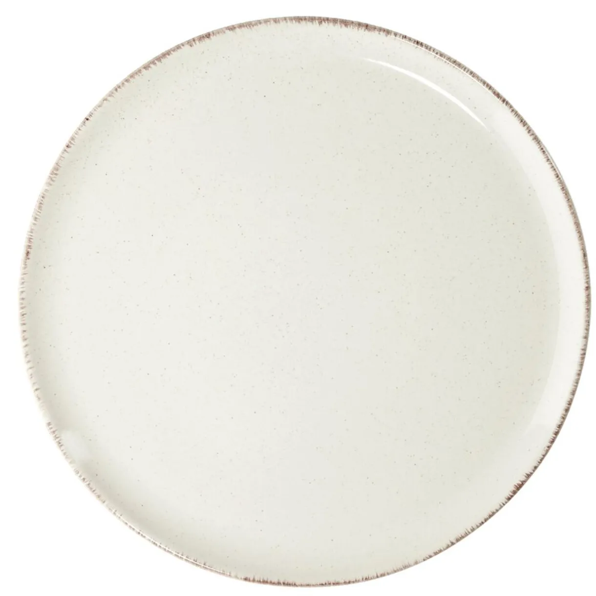 Assiette plate Lisbonne en grès beige Ø27cm^Gifi Clearance