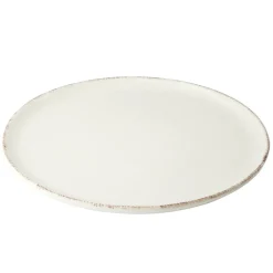 Assiette plate Lisbonne en grès beige Ø27cm^Gifi Clearance