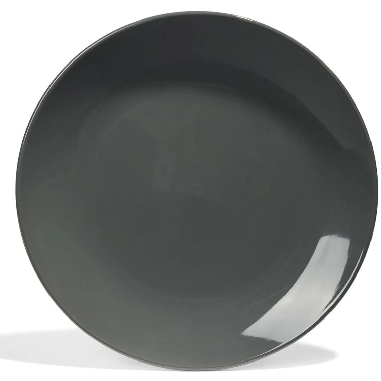 Assiette plate Madrid Ø27cm faïence grise^Gifi Best
