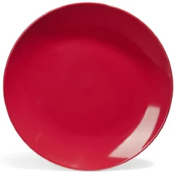 Assiette plate Madrid Ø27cm faïence rouge^Gifi Hot