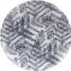 Assiette plate motif feuillage bleu et blanc^Gifi Best