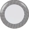 Assiette plate noire et blanche^Gifi Outlet
