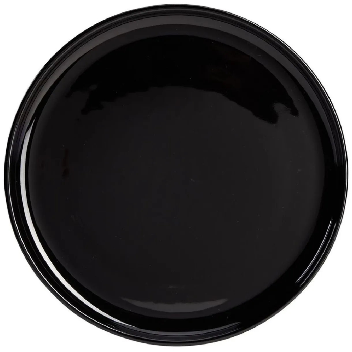 Assiette plate Oslo noir Ø27cm^Gifi Discount