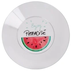 Assiette plate plastique pastèque envoy paradise^Gifi Hot