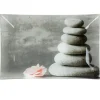 Assiette plate rectangulaire design galets gris zen^Gifi Discount