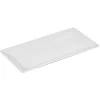 Assiette plate rectangulaire porcelaine blanc^Gifi Discount