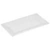 Assiette plate rectangulaire porcelaine blanc^Gifi Sale