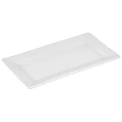 Assiette plate rectangulaire porcelaine blanc^Gifi Sale