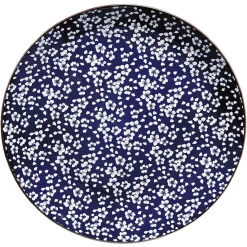 ASSIETTE PLATE RONDE BLEU ET BLANC^Gifi Clearance