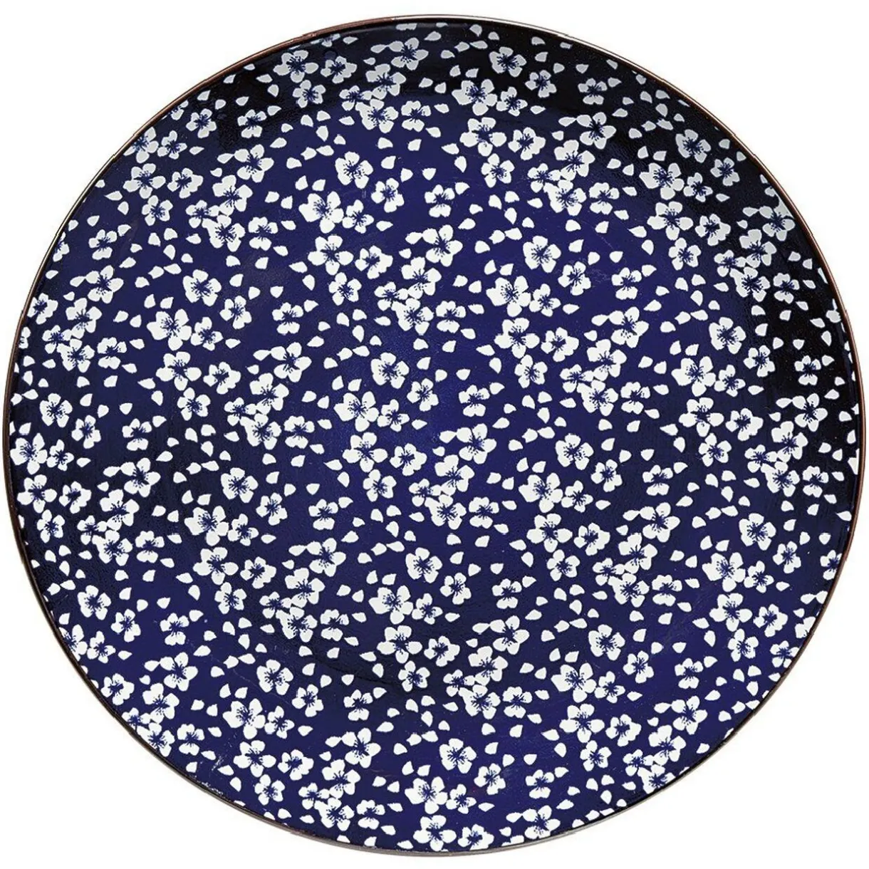 ASSIETTE PLATE RONDE BLEU ET BLANC^Gifi Clearance