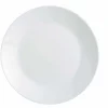 Assiette plate ronde Ø25cm Luminarc opale blanche^Gifi Discount