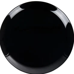 Assiette plate ronde Luminarc unie noire Diwali^Gifi Sale