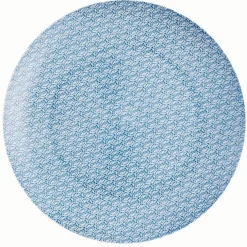 Assiette plate ronde motif géométrique 4 couleurs x4^Gifi Best