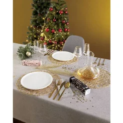 Assiette plate ronde Oslo blanche^Gifi Outlet