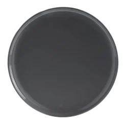 Assiette plate ronde Oslo grise^Gifi Discount
