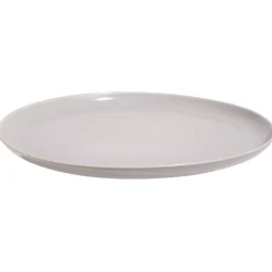 Assiette plate ronde Oslo porcelaine gris uni^Gifi Online