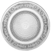 Assiette plate ronde transparente ciselée^Gifi Online